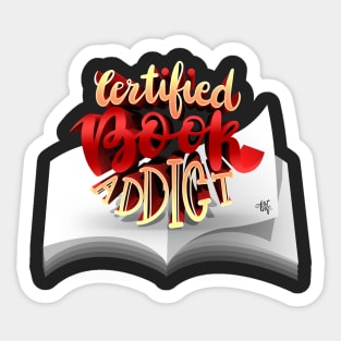 Certified Book Addict Sticker